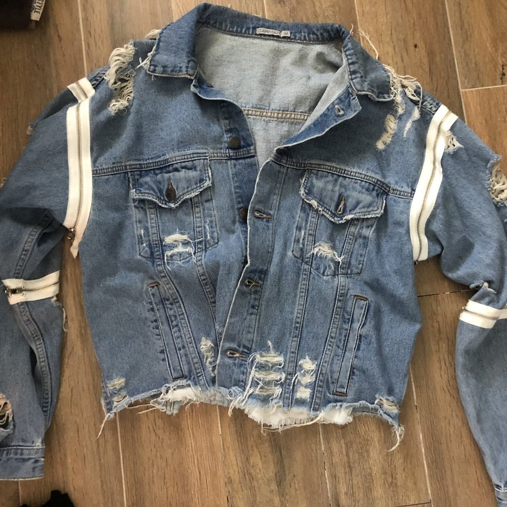LF Carmar Denim Zipper Jacket